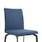 Armen Living Lyon Blue Fabric and Metal Dining Room Chairs, PK2 LCLYSIBLUE - alternate 2